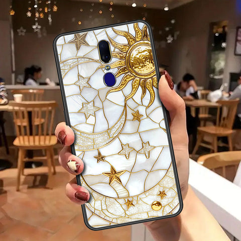 Oppo F11 Cover - Celestial Starry Universe Series - HQ Ultra Shine Premium Infinity Glass Soft Silicon Borders Case