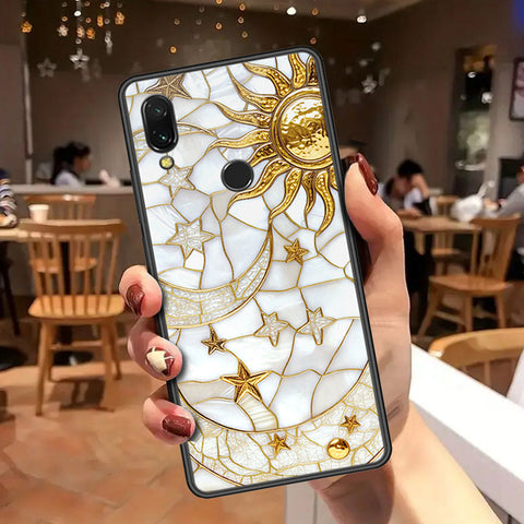 Xiaomi Redmi 7 Cover - Celestial Starry Universe Series - HQ Ultra Shine Premium Infinity Glass Soft Silicon Borders Case
