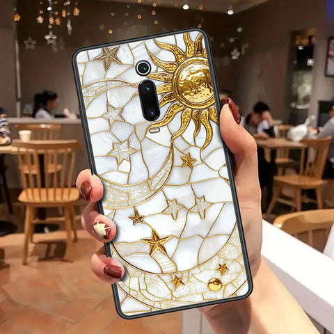 Xiaomi Mi 9T Cover - Celestial Starry Universe Series - HQ Ultra Shine Premium Infinity Glass Soft Silicon Borders Case