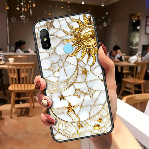 Xiaomi Redmi Note 6 Pro Cover - Celestial Starry Universe Series - HQ Ultra Shine Premium Infinity Glass Soft Silicon Borders Case