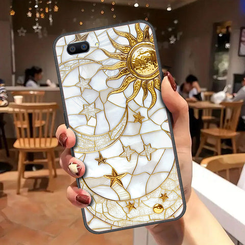 Realme C1 Cover - Celestial Starry Universe Series - HQ Ultra Shine Premium Infinity Glass Soft Silicon Borders Case