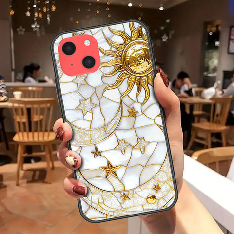iPhone 13 Mini Cover - Celestial Starry Universe Series - HQ Ultra Shine Premium Infinity Glass Soft Silicon Borders Case