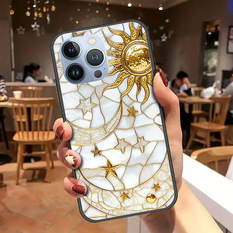 iPhone 13 Pro Cover - Celestial Starry Universe Series - HQ Ultra Shine Premium Infinity Glass Soft Silicon Borders Case