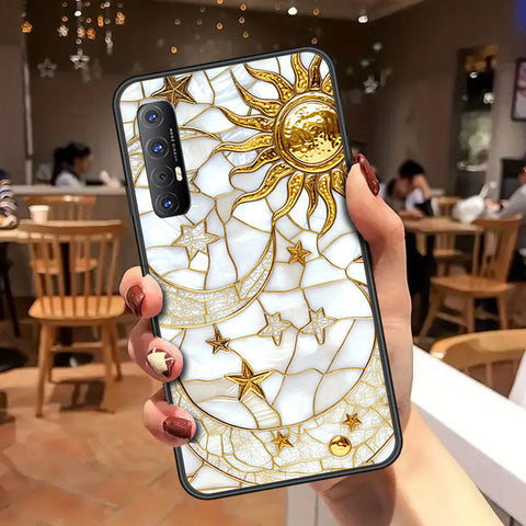 Oppo Reno 3 Pro Cover - Celestial Starry Universe Series - HQ Ultra Shine Premium Infinity Glass Soft Silicon Borders Case