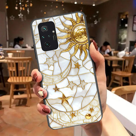 Xiaomi Redmi Note 10 Pro Max Cover - Celestial Starry Universe Series - HQ Ultra Shine Premium Infinity Glass Soft Silicon Borders Case