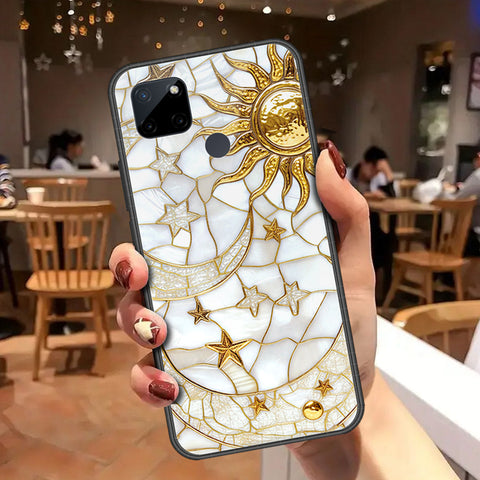Realme C25Y Cover - Celestial Starry Universe Series - HQ Ultra Shine Premium Infinity Glass Soft Silicon Borders Case
