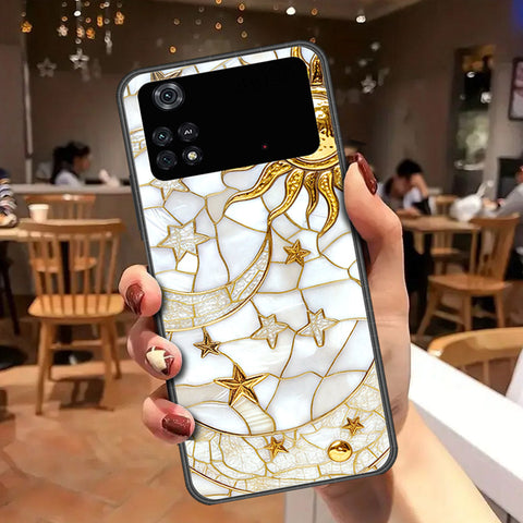 Xiaomi Poco M4 Pro Cover - Celestial Starry Universe Series - HQ Ultra Shine Premium Infinity Glass Soft Silicon Borders Case