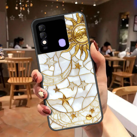 Tecno Spark 8 Cover - Celestial Starry Universe Series - HQ Ultra Shine Premium Infinity Glass Soft Silicon Borders Case