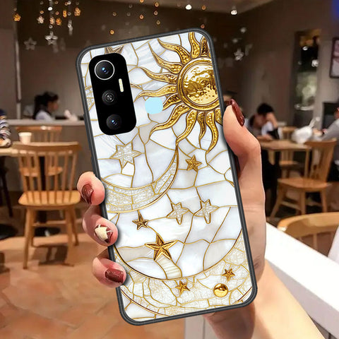 Infinix Hot 11 Cover - Celestial Starry Universe Series - HQ Ultra Shine Premium Infinity Glass Soft Silicon Borders Case