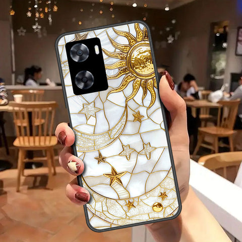 Oppo A57 4G 2022 Cover - Celestial Starry Universe Series - HQ Ultra Shine Premium Infinity Glass Soft Silicon Borders Case