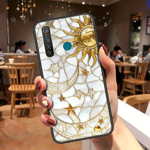 Realme 5 Pro Cover - Celestial Starry Universe Series - HQ Ultra Shine Premium Infinity Glass Soft Silicon Borders Case