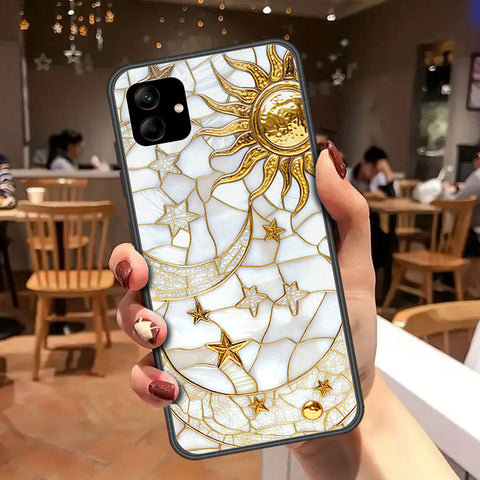 Samsung Galaxy A04 Cover - Celestial Starry Universe Series - HQ Ultra Shine Premium Infinity Glass Soft Silicon Borders Case