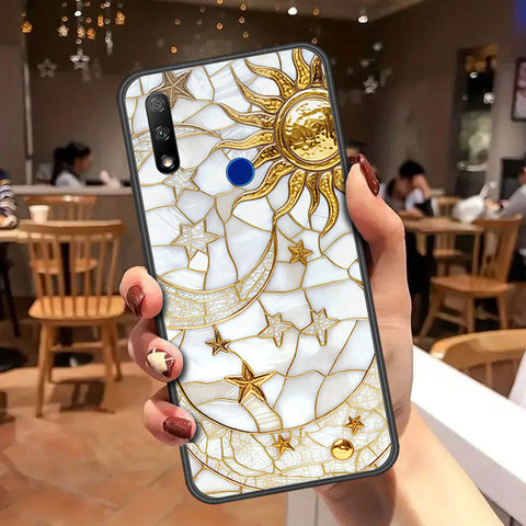 Honor 9X Cover - Celestial Starry Universe Series - HQ Ultra Shine Premium Infinity Glass Soft Silicon Borders Case