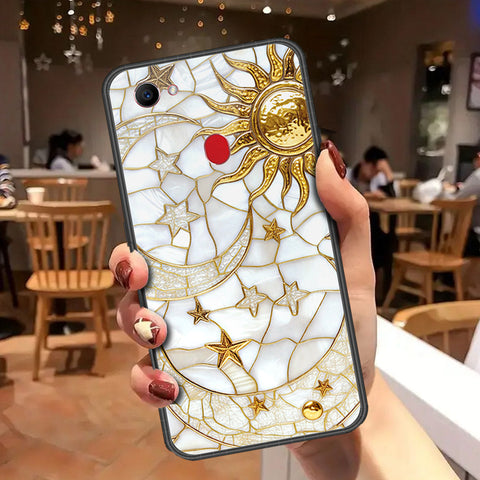 Oppo F7 Cover - Celestial Starry Universe Series - HQ Ultra Shine Premium Infinity Glass Soft Silicon Borders Case