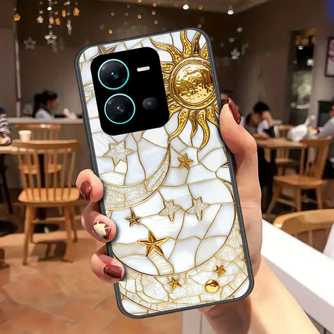 Vivo V25 5G Cover - Celestial Starry Universe Series - HQ Ultra Shine Premium Infinity Glass Soft Silicon Borders Case