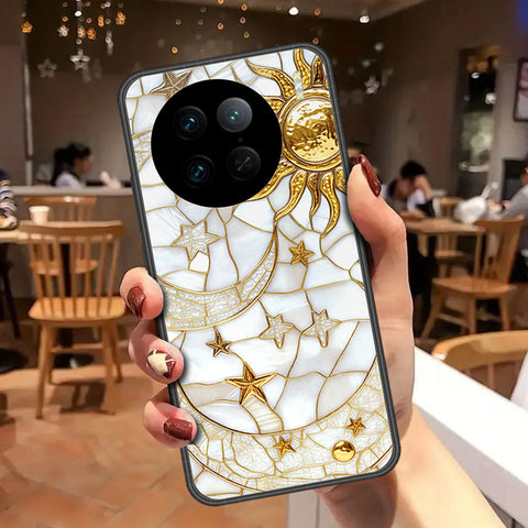 Vivo X90 Pro Cover - Celestial Starry Universe Series - HQ Ultra Shine Premium Infinity Glass Soft Silicon Borders Case