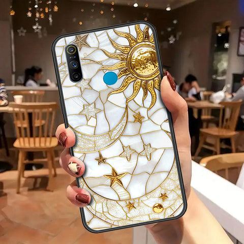 Realme 5i Cover - Celestial Starry Universe Series - HQ Ultra Shine Premium Infinity Glass Soft Silicon Borders Case