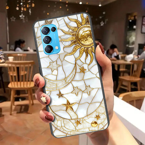 Oppo Reno 5 4G Cover - Celestial Starry Universe Series - HQ Ultra Shine Premium Infinity Glass Soft Silicon Borders Case