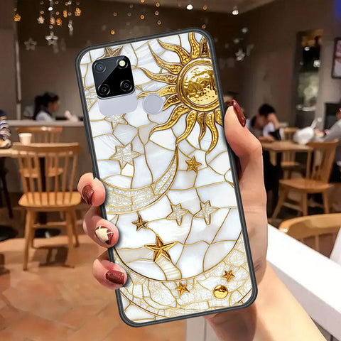 Realme C12 Cover - Celestial Starry Universe Series - HQ Ultra Shine Premium Infinity Glass Soft Silicon Borders Case