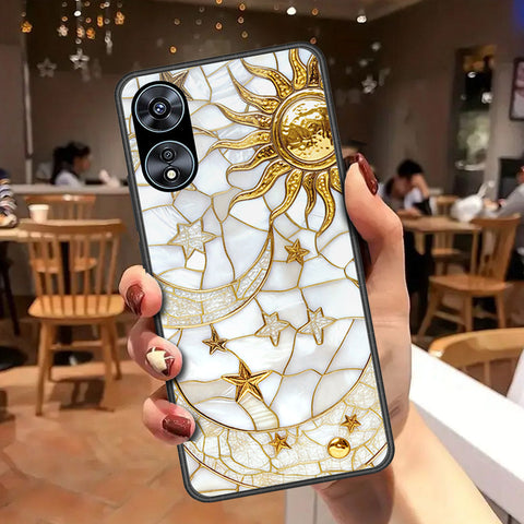 Oppo A58 4G Cover - Celestial Starry Universe Series - HQ Ultra Shine Premium Infinity Glass Soft Silicon Borders Case