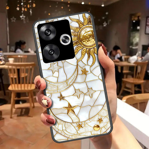 Xiaomi Poco F6 Cover - Celestial Starry Universe Series - HQ Ultra Shine Premium Infinity Glass Soft Silicon Borders Case