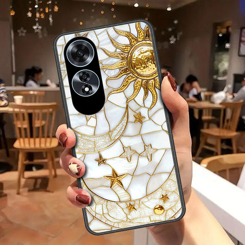 Oppo A60Cover - Celestial Starry Universe Series - HQ Ultra Shine Premium Infinity Glass Soft Silicon Borders Case