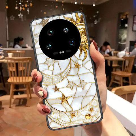 Xiaomi 14 Ultra Cover - Celestial Starry Universe Series - HQ Ultra Shine Premium Infinity Glass Soft Silicon Borders Case