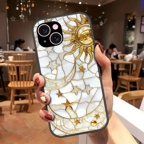 iPhone 15 Plus Cover - Celestial Starry Universe Series - HQ Ultra Shine Premium Infinity Glass Soft Silicon Borders Case