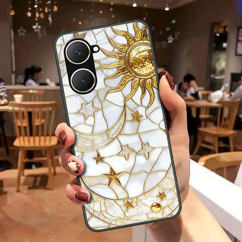 Vivo Y03 Cover - Celestial Starry Universe Series - HQ Ultra Shine Premium Infinity Glass Soft Silicon Borders Case