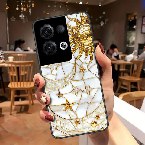 Oppo Reno 8 Pro  Cover - Celestial Starry Universe Series - HQ Ultra Shine Premium Infinity Glass Soft Silicon Borders Case