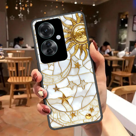 Oppo Reno 11F 5G Cover - Celestial Starry Universe Series - HQ Ultra Shine Premium Infinity Glass Soft Silicon Borders Case