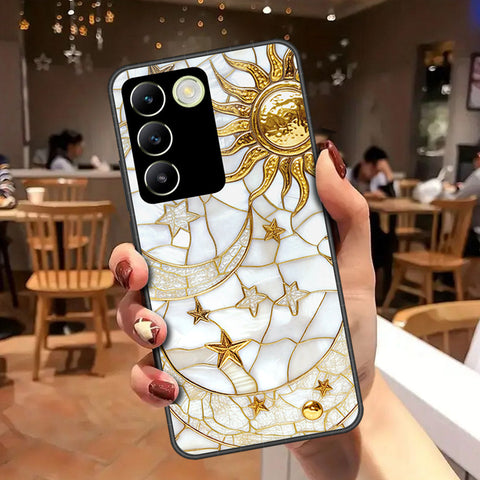 Vivo Y100 4G Cover - Celestial Starry Universe Series - HQ Ultra Shine Premium Infinity Glass Soft Silicon Borders Case