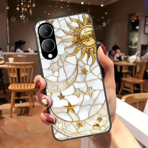 Vivo Y17s Cover - Celestial Starry Universe Series - HQ Ultra Shine Premium Infinity Glass Soft Silicon Borders Case