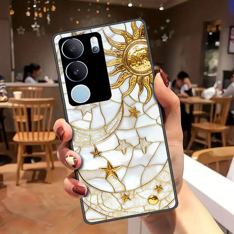 Vivo V29 Cover - Celestial Starry Universe Series - HQ Ultra Shine Premium Infinity Glass Soft Silicon Borders Case
