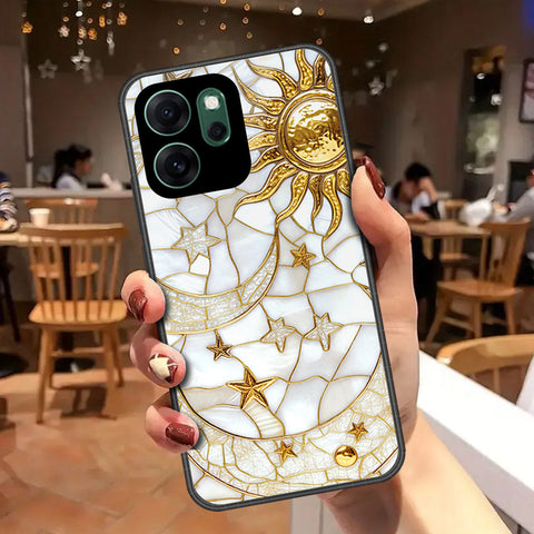 Oppo Reno 14F Cover - Celestial Starry Universe Series - HQ Ultra Shine Premium Infinity Glass Soft Silicon Borders Case