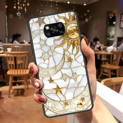 Xiaomi Poco X3 Cover - Celestial Starry Universe Series - HQ Ultra Shine Premium Infinity Glass Soft Silicon Borders Case