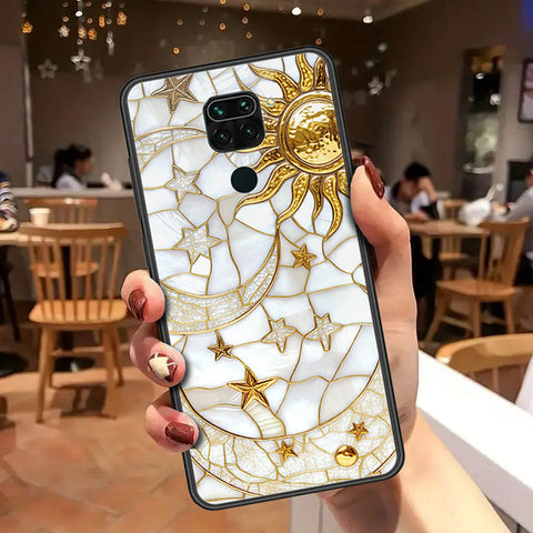 Xiaomi Redmi Note 9 Cover - Celestial Starry Universe Series - HQ Ultra Shine Premium Infinity Glass Soft Silicon Borders Case