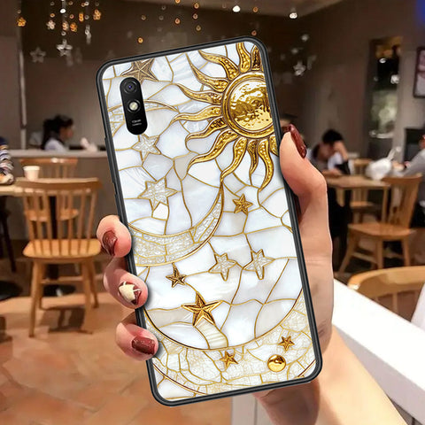 Xiaomi Redmi 9A Cover - Celestial Starry Universe Series - HQ Ultra Shine Premium Infinity Glass Soft Silicon Borders Case
