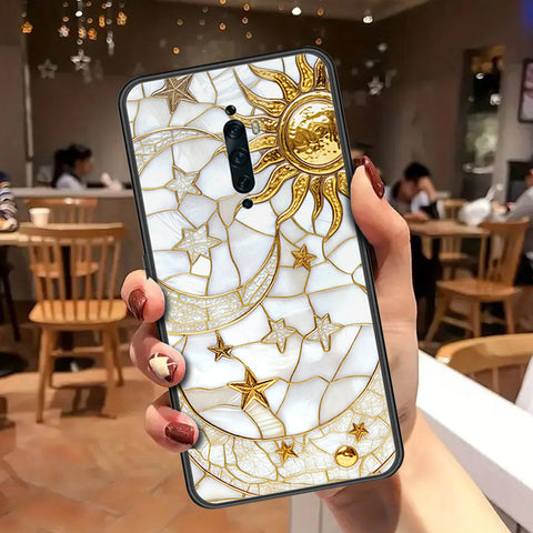 Oppo Reno 2F Cover - Celestial Starry Universe Series - HQ Ultra Shine Premium Infinity Glass Soft Silicon Borders Case