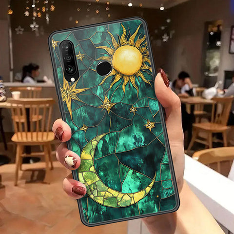 Huawei Nova 4e Cover - Celestial Starry Universe Series  - HQ Ultra Shine Premium Infinity Glass Soft Silicon Borders Case