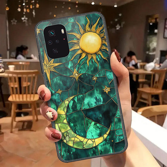 Xiaomi Redmi Note 10 4G Cover - Celestial Starry Universe Series - HQ Ultra Shine Premium Infinity Glass Soft Silicon Borders Case
