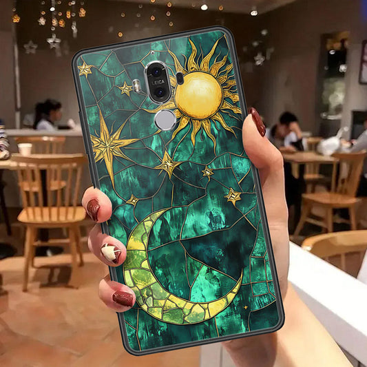 Huawei Mate 9 Cover - Celestial Starry Universe Series  - HQ Ultra Shine Premium Infinity Glass Soft Silicon Borders Case