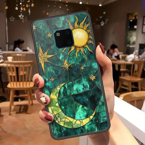 Huawei Mate 20 Pro Cover - Celestial Starry Universe Series  - HQ Ultra Shine Premium Infinity Glass Soft Silicon Borders Case