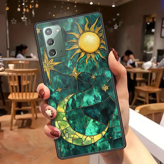 Samsung Galaxy Note 20 Cover - Celestial Starry Universe Series  - HQ Ultra Shine Premium Infinity Glass Soft Silicon Borders Case
