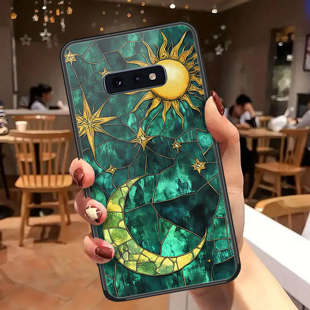 Samsung Galaxy S10e Cover - Celestial Starry Universe Series  - HQ Ultra Shine Premium Infinity Glass Soft Silicon Borders Case