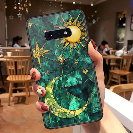 Samsung Galaxy S10e Cover - Celestial Starry Universe Series  - HQ Ultra Shine Premium Infinity Glass Soft Silicon Borders Case