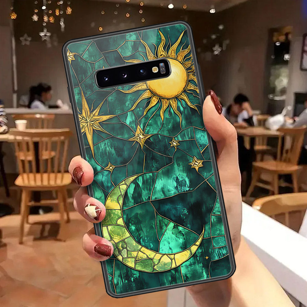 Samsung Galaxy S10 Plus Cover - Celestial Starry Universe Series  - HQ Ultra Shine Premium Infinity Glass Soft Silicon Borders Case
