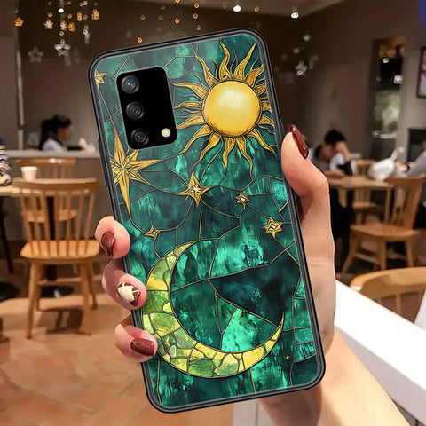 Oppo F19 Cover - Celestial Starry Universe Series  - HQ Ultra Shine Premium Infinity Glass Soft Silicon Borders Case