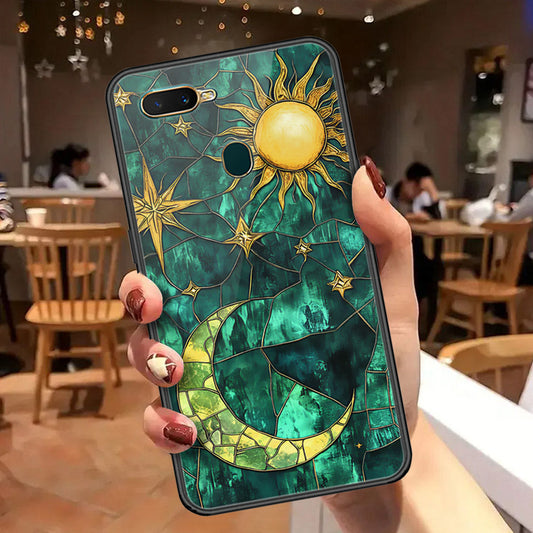 Oppo A12 Cover - Celestial Starry Universe Series  - HQ Ultra Shine Premium Infinity Glass Soft Silicon Borders Case