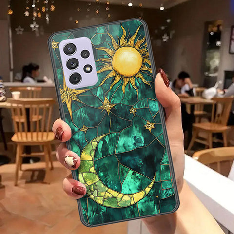 Samsung Galaxy A72 Cover - Celestial Starry Universe Series  - HQ Ultra Shine Premium Infinity Glass Soft Silicon Borders Case